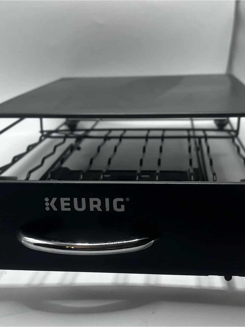 Keurig Under Brewer Rolling Storage Drawer Coffee 35 K-Cup Pod Holder Organizer